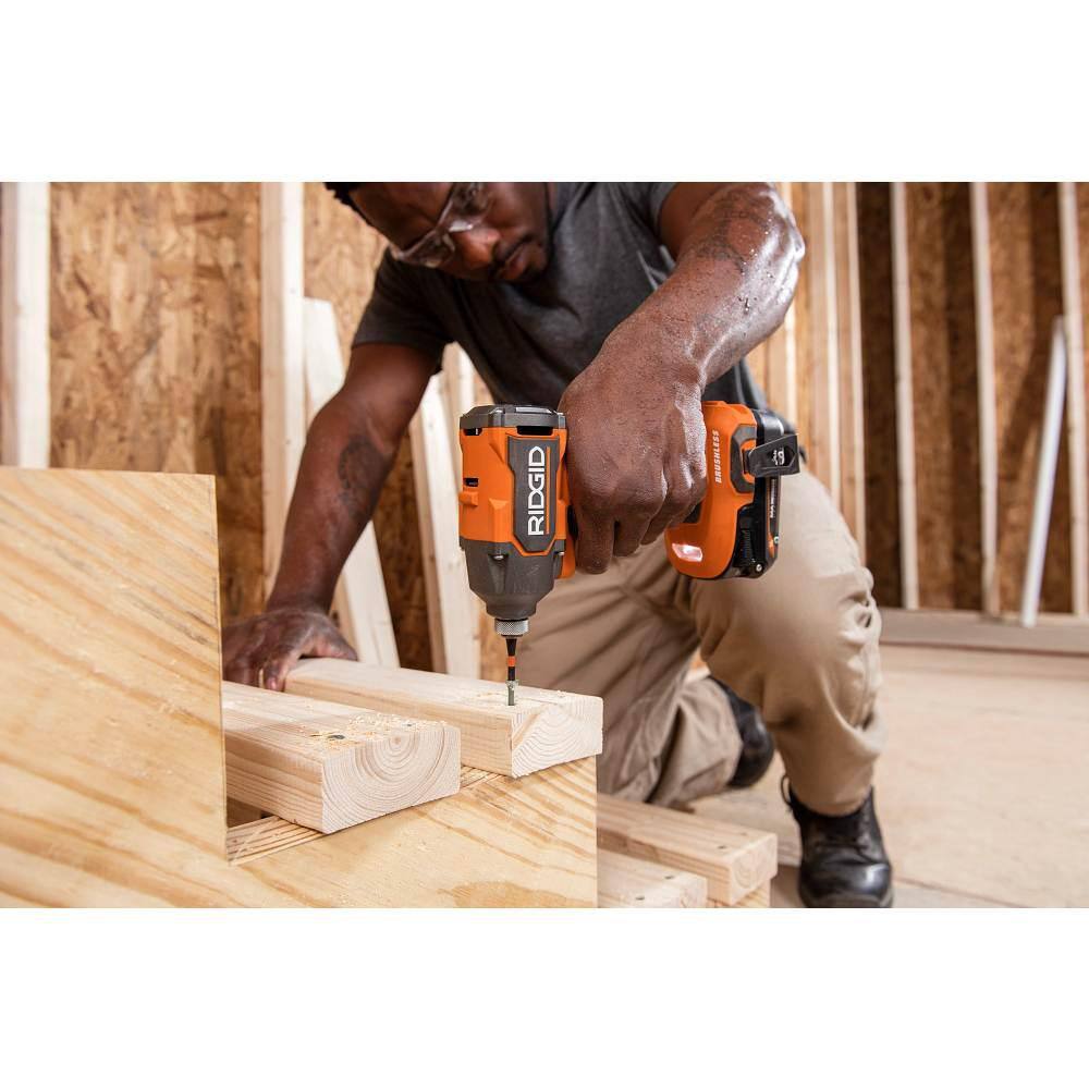 RIDGID 18V Brushless Cordless 1/4 in. Impact Driver (Tool Only)