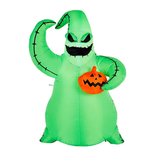 Disney 3.5 ft. LED Green Oogie Boogie Holding Pumpkin Halloween Inflatable