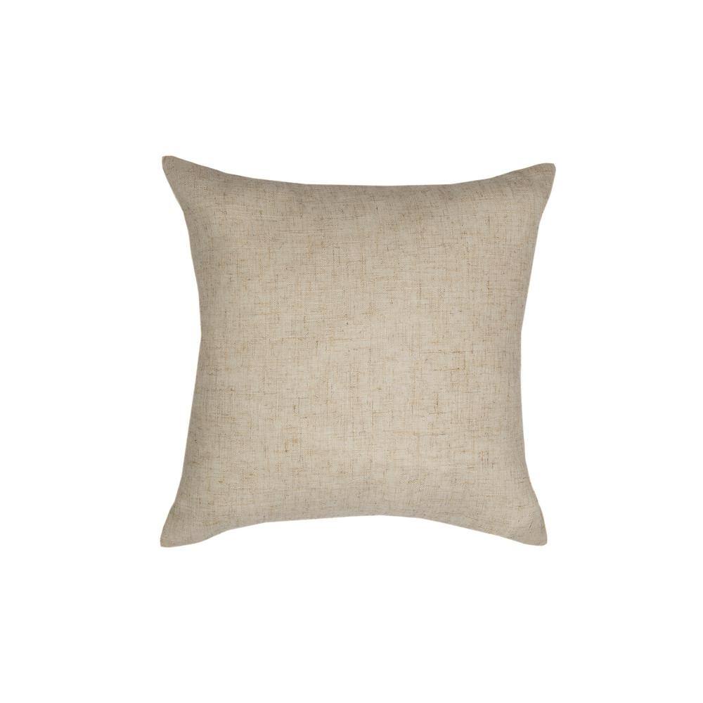 Manor Luxe 14 in. x 14 in. Rustic Pumpkin Crewel Embroidered Fall Pillow