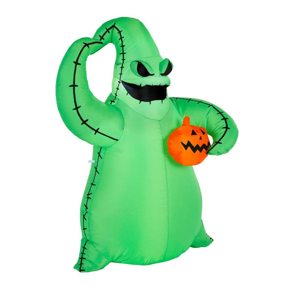 Disney 3.5 ft. LED Green Oogie Boogie Holding Pumpkin Halloween Inflatable