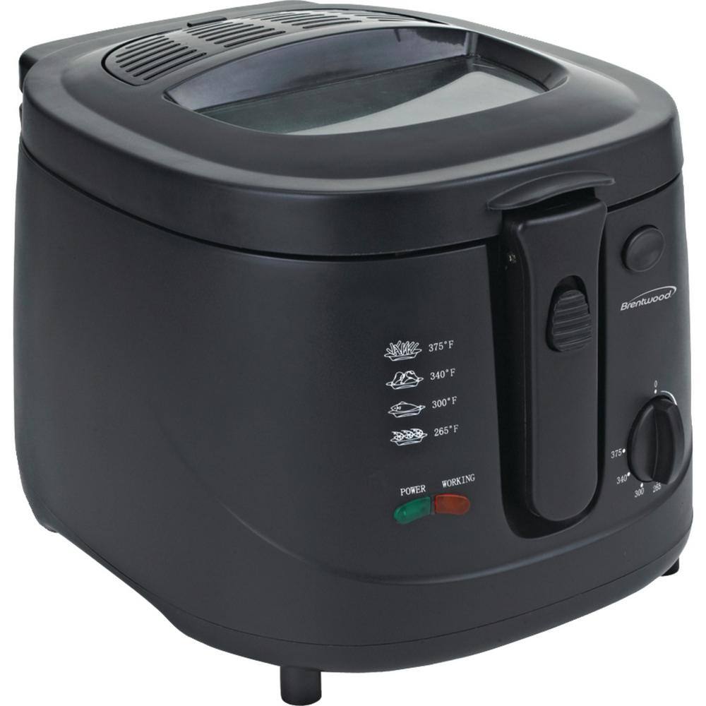 Brentwood Appliances 2.6 qt. Black Electric Deep Fryer