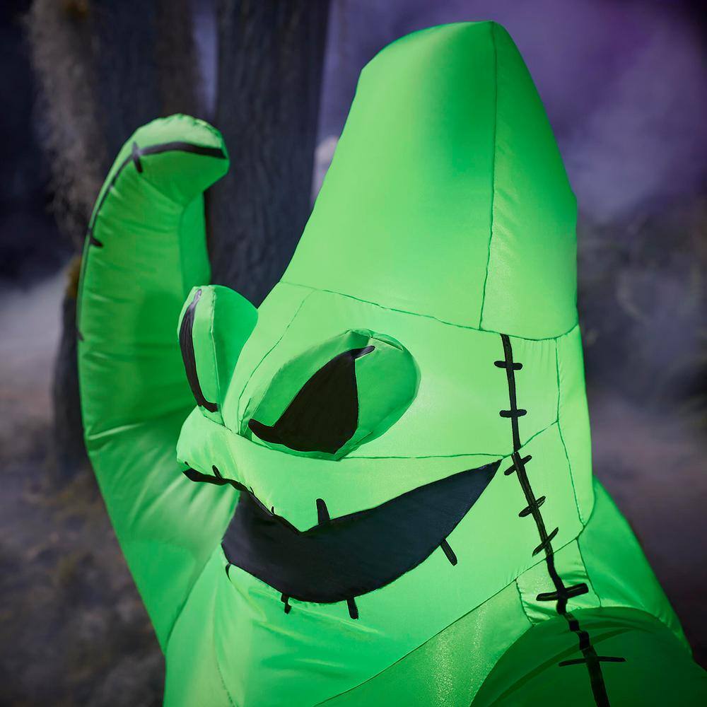 Disney 3.5 ft. LED Green Oogie Boogie Holding Pumpkin Halloween Inflatable