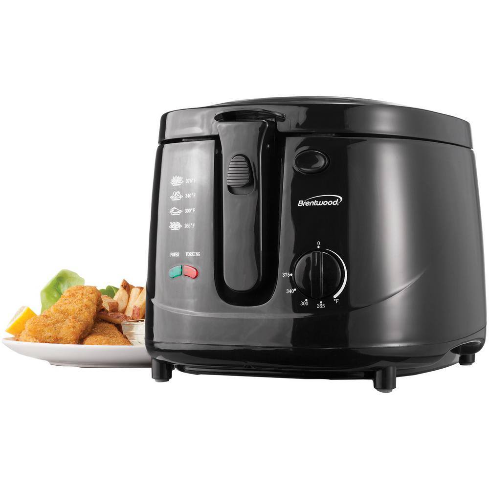 Brentwood Appliances 2.6 qt. Black Electric Deep Fryer