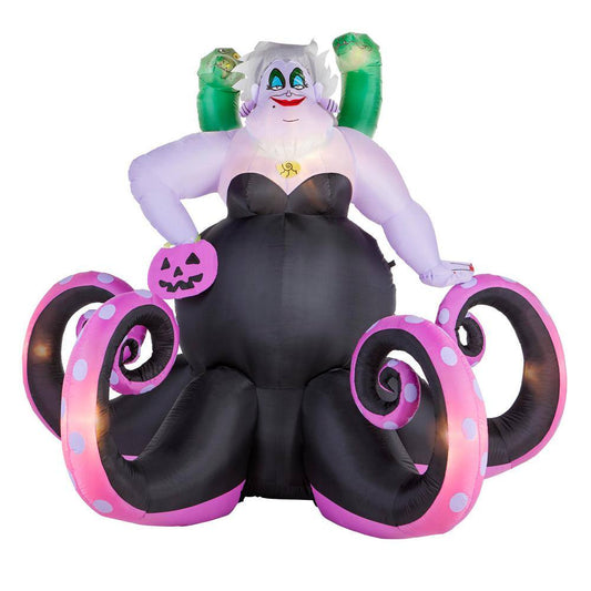 Disney 6.23 ft. High - 7 ft. Wide LED Animated Ursula with Eels Inflatable