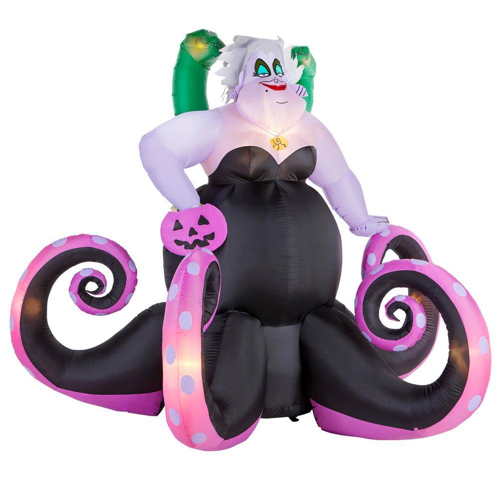 Disney 6.23 ft. High - 7 ft. Wide LED Animated Ursula with Eels Inflatable