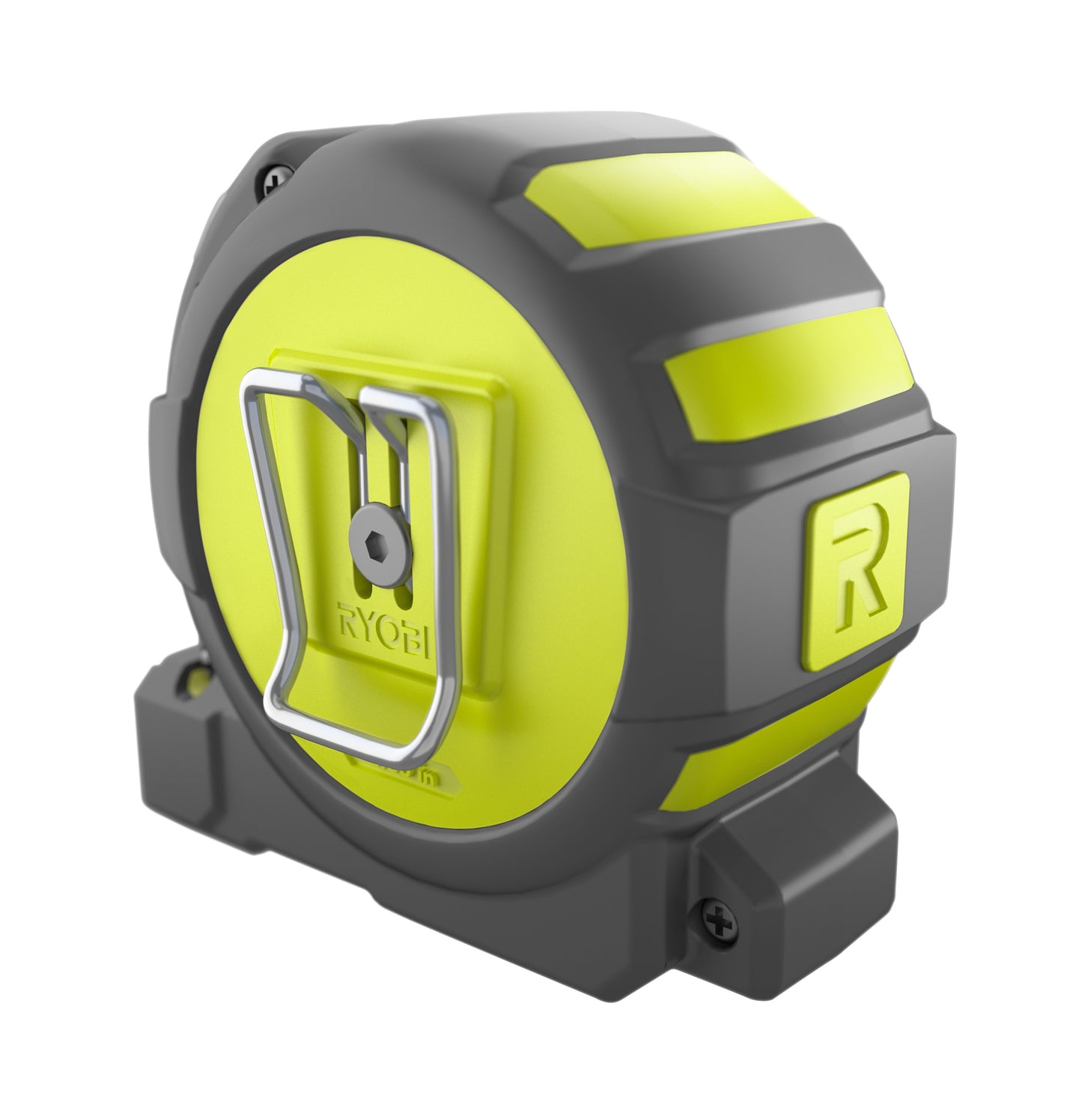 RYOBI  25 ft. Tape Measure with Overmold and Wireform Belt Clip