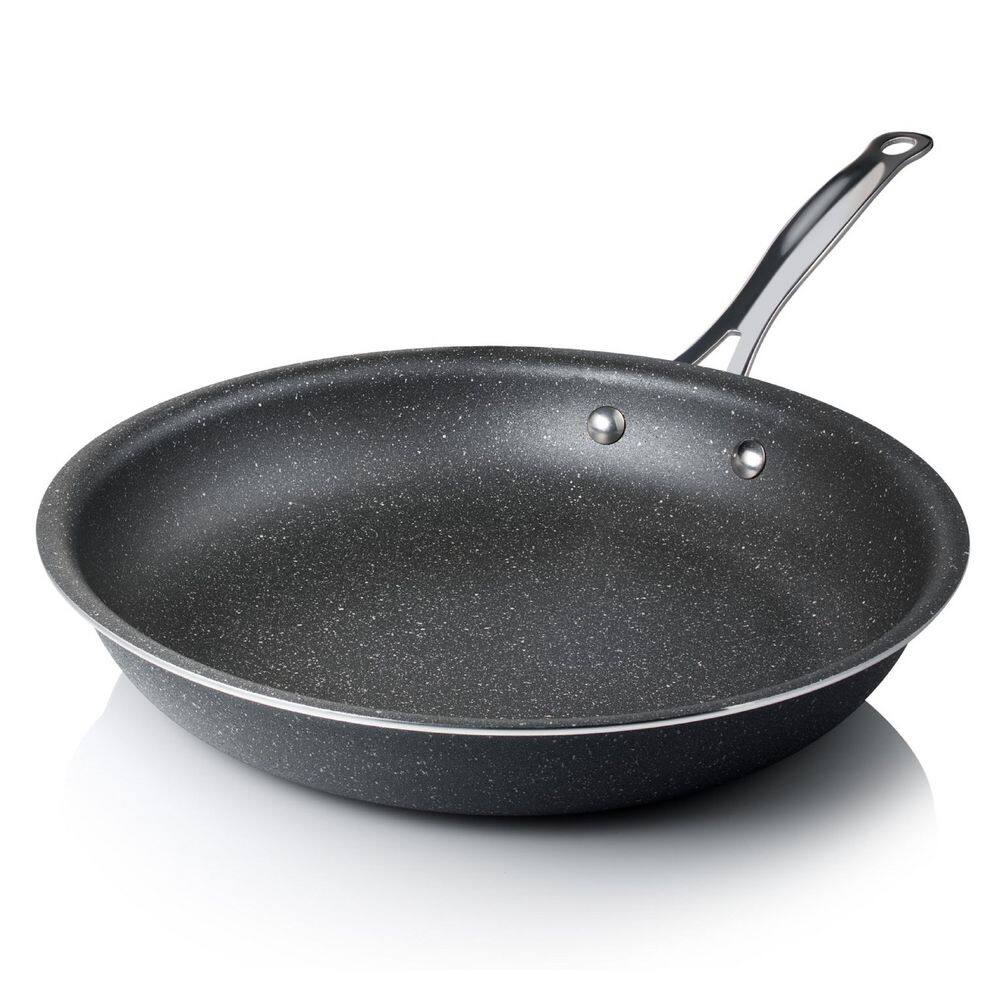 GRANITESTONE 12 in. Aluminum Ultra-Durable Non-Stick Diamond Infused Round Fry Pan