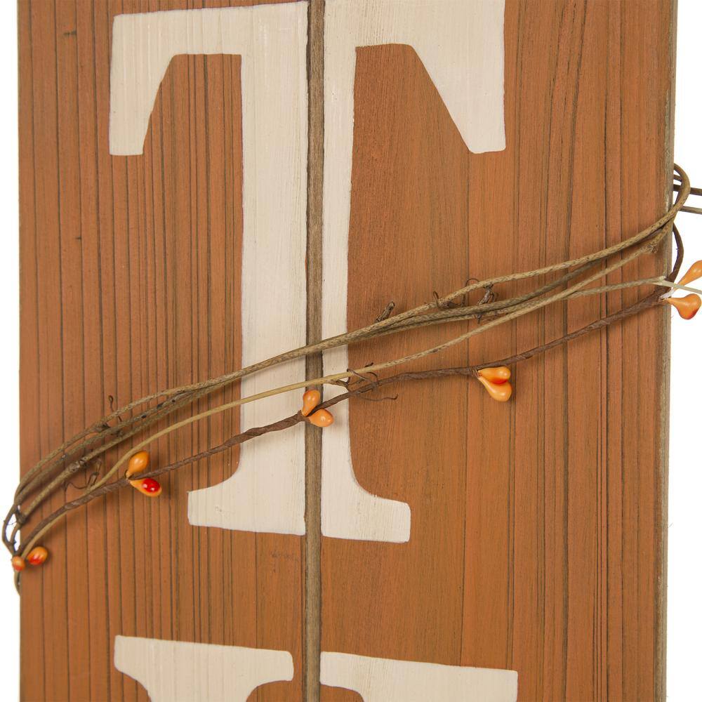 Glitzhome 51.57 in. H Wooden Give Thanks Porch Sign (KD)