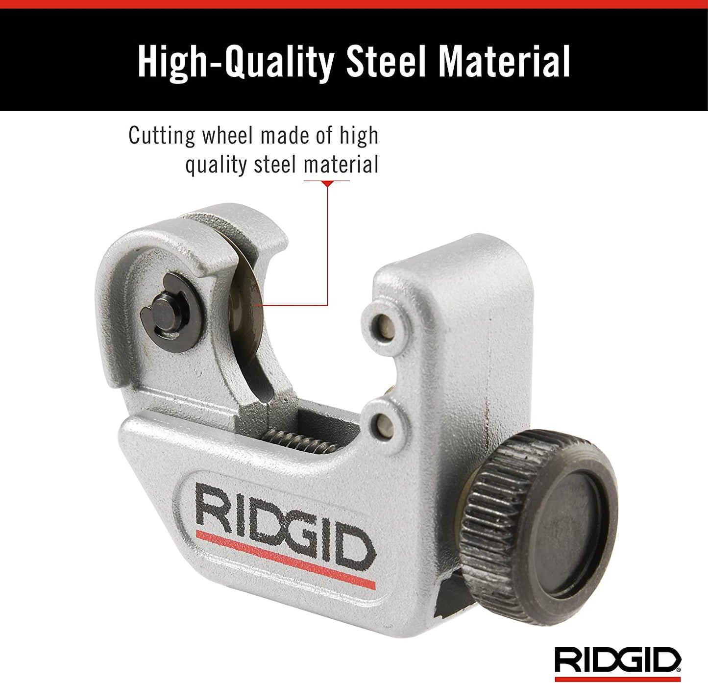 RIDGID  3/16 in. to 15/16 in. 104 Close Quarters Copper, Aluminum, Brass, and Plastic Tubing Cutter, Multi-Use Tubing Tool