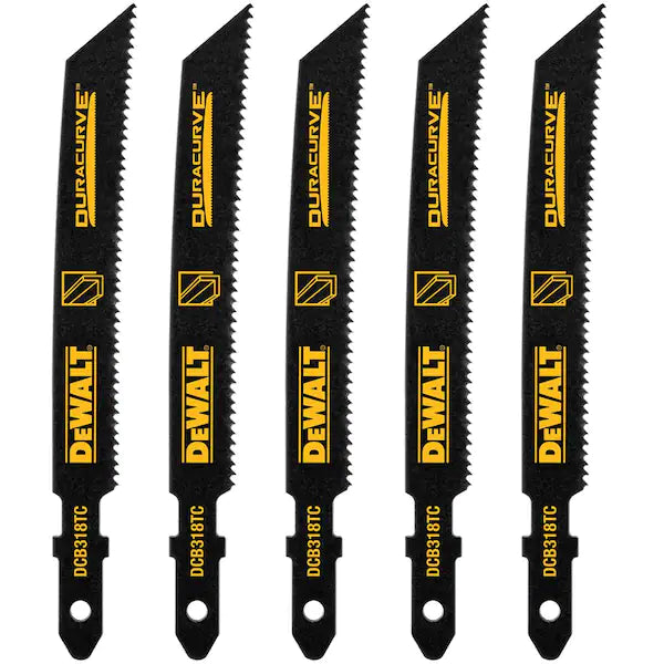 DEWALT  3-5/8 in. 18 TPI T-Shank Medium Metal Cutting Jig Saw Blade (5-Pack)