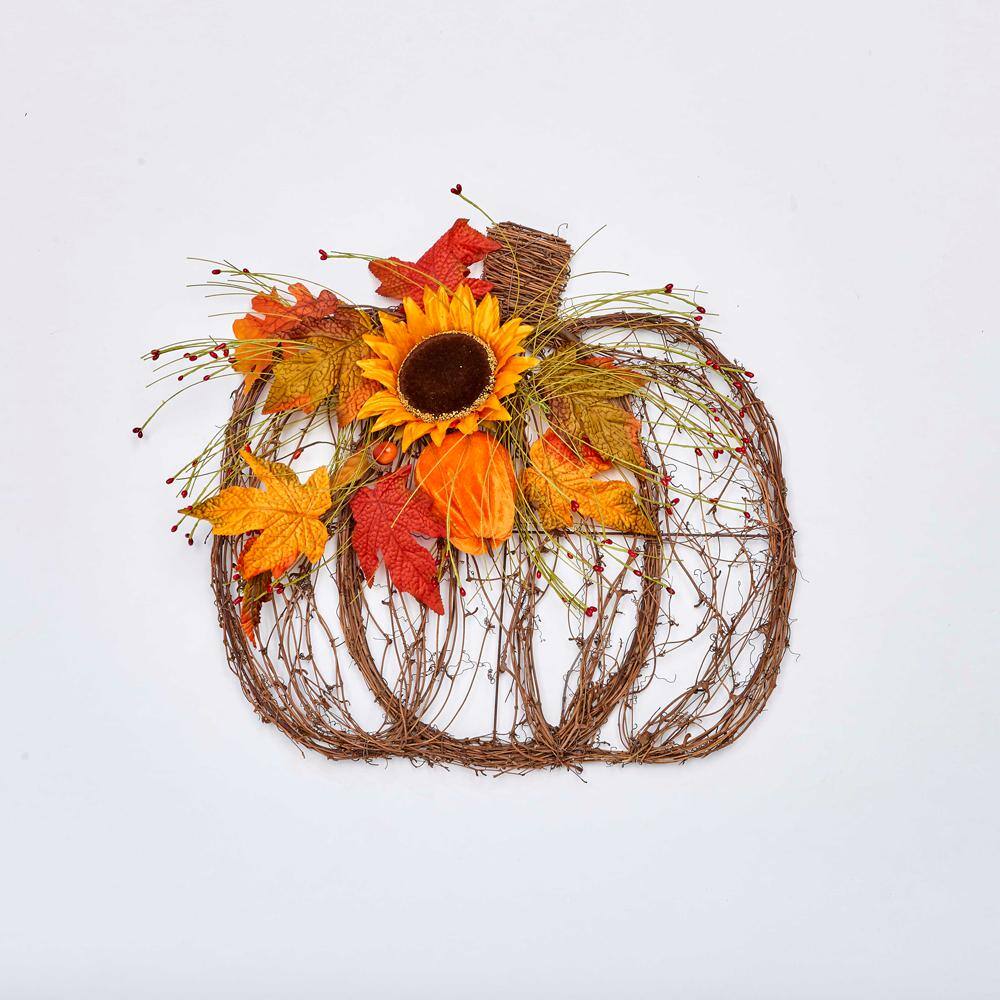 18 in. Pumpkin Twig Decor