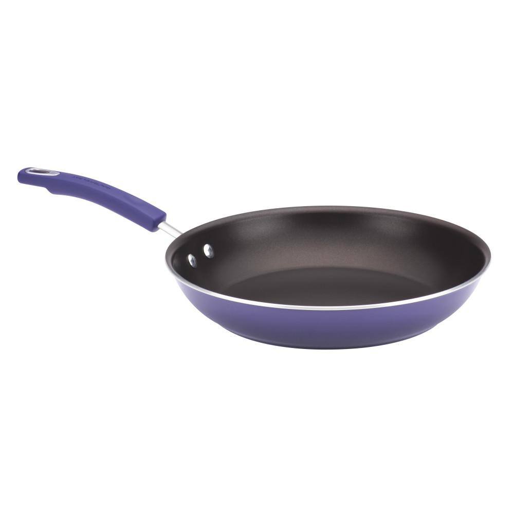 Rachael Ray Classic Brights 14-Piece Aluminum Nonstick Cookware Set in Lavender Gradient