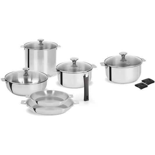 Cristel Tulipe 13-Piece Stainless Steel Cookware Set