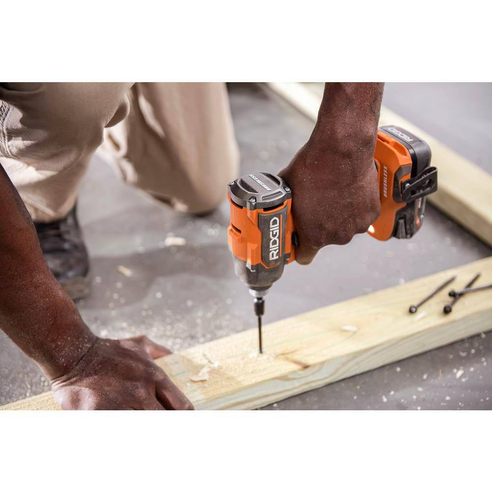 RIDGID 18V Brushless Cordless 1/4 in. Impact Driver (Tool Only)