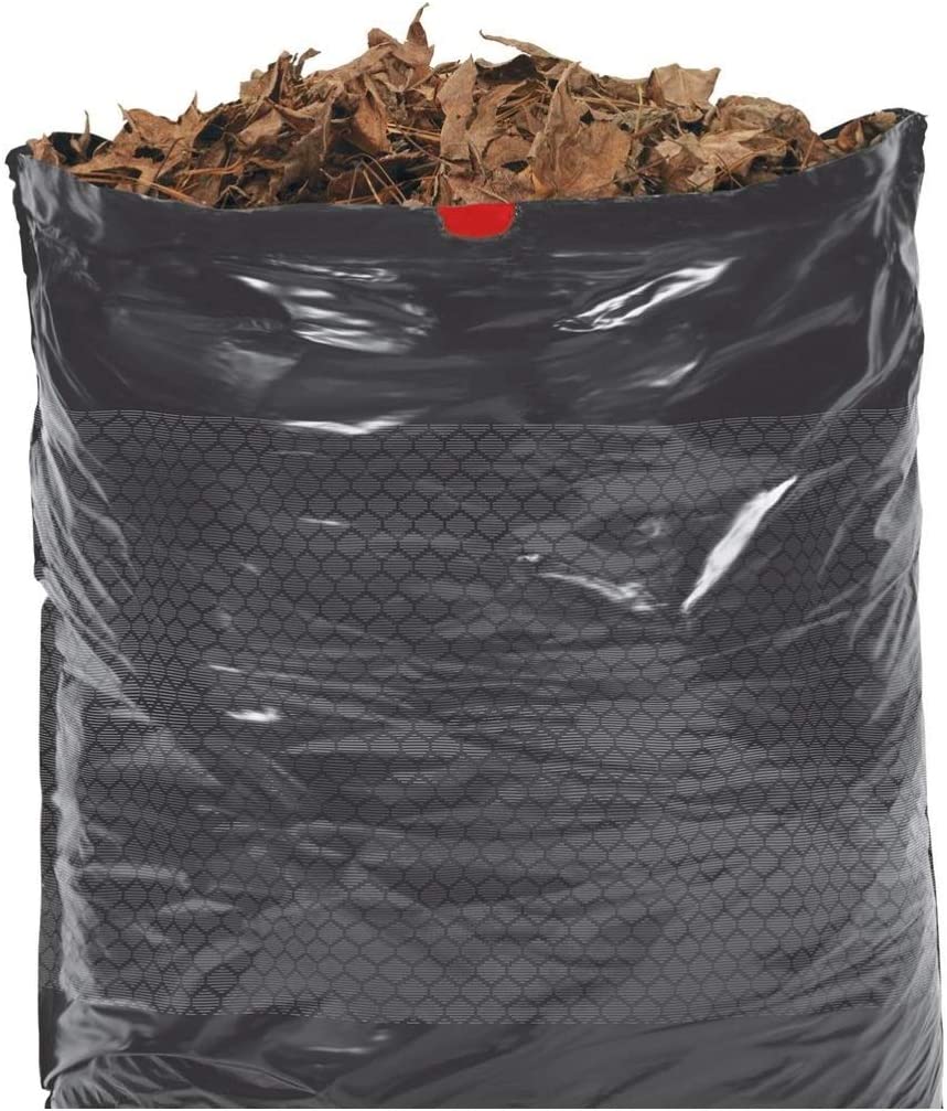 HDX 33-39 Gal. Black Heavy Duty Drawstring Trash Bags (50-Count) - For Outdoor and Yard Waste