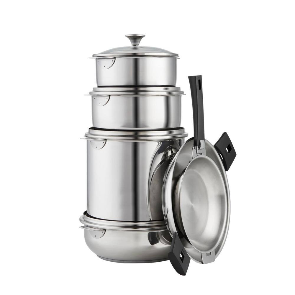 Cristel Tulipe 13-Piece Stainless Steel Cookware Set