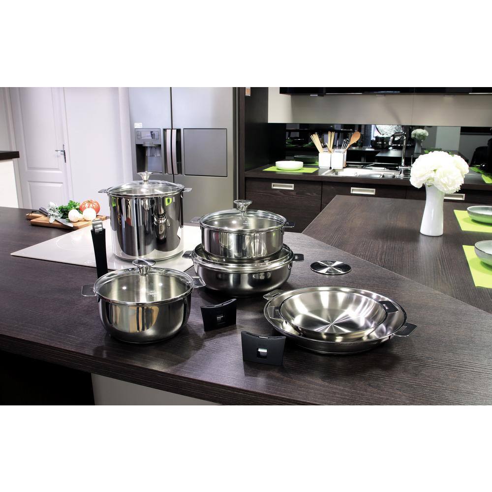 Cristel Tulipe 13-Piece Stainless Steel Cookware Set