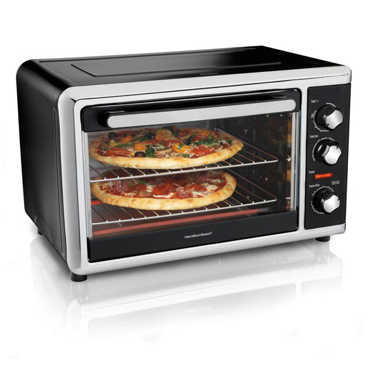 Hamilton Beach Black Countertop Oven with Convection and Rotisserie