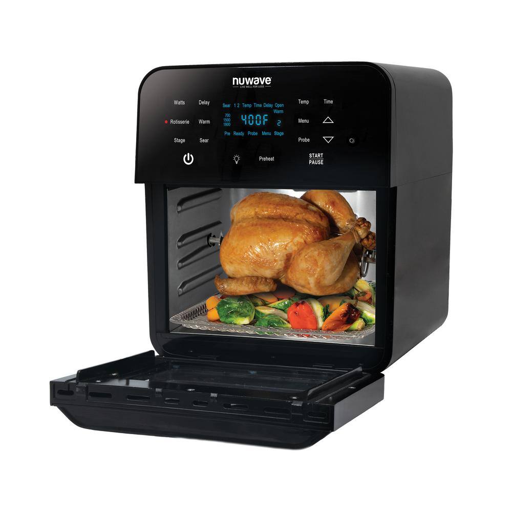 NuWave Brio 15.5 qt. Black Digital Air Fryer