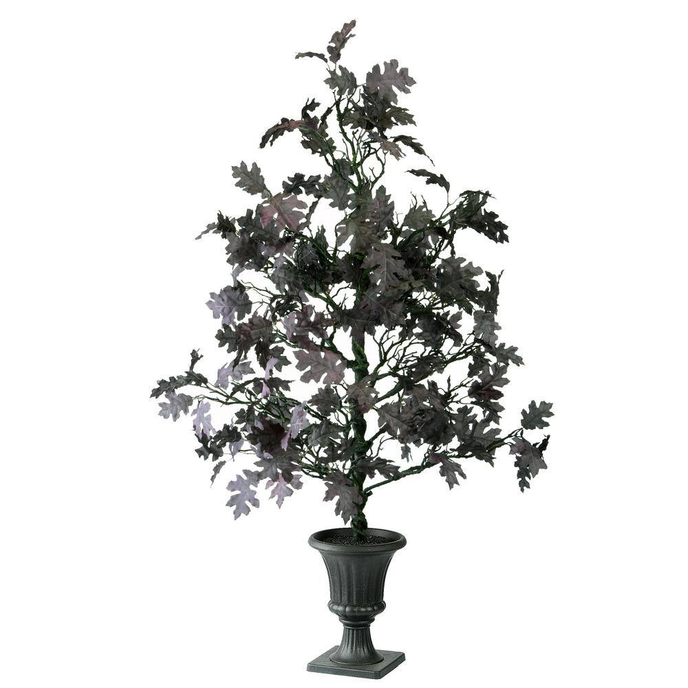 National Tree Company 48 in. Potted Halloween Oak Tree