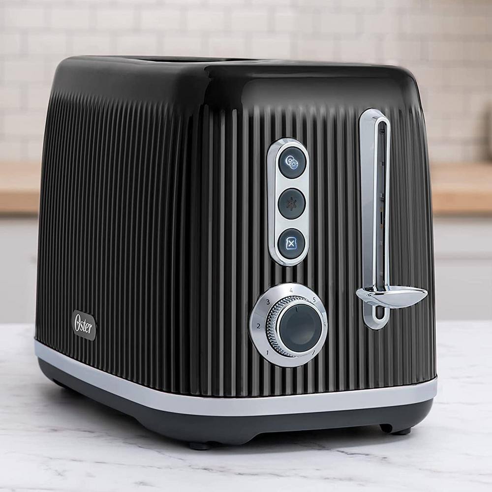 Oster Retro 2-Slice Toaster with Extra Wide Slots in Black