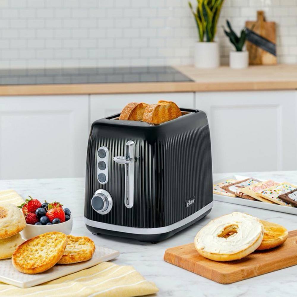 Oster Retro 2-Slice Toaster with Extra Wide Slots in Black