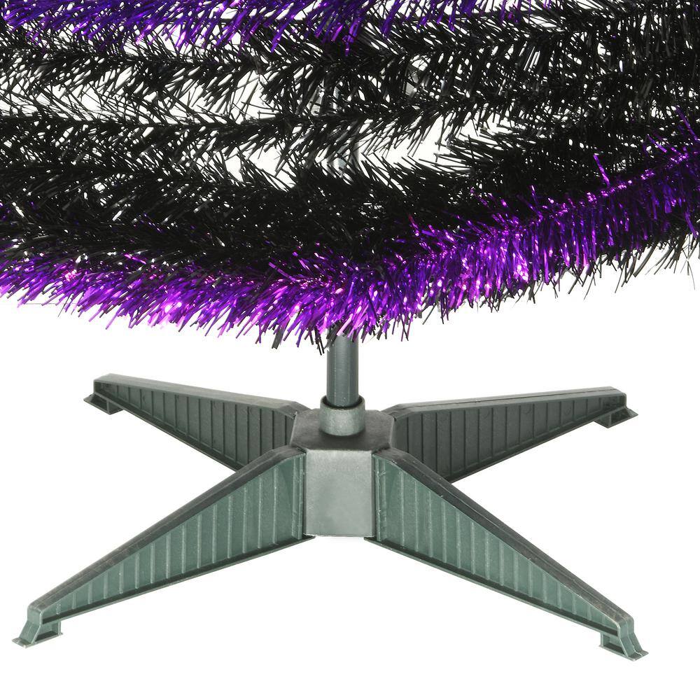 National Tree Company 7.5 ft. Halloween Purple and Black Pop-Up Tree