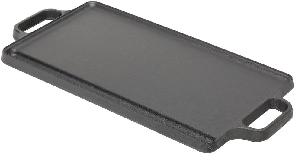 Home Basics 19 in. Pre-Seasoned Cast Iron Griddle