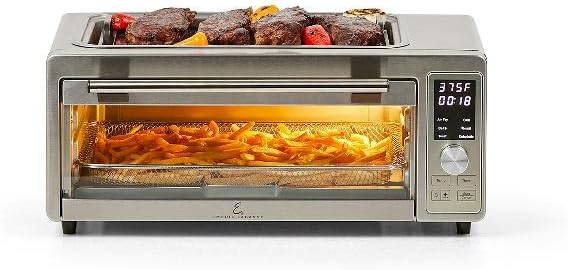 Emeril Lagasse Emeril 1700-Watt 6-slice Silver Convection Toaster Oven with Grill