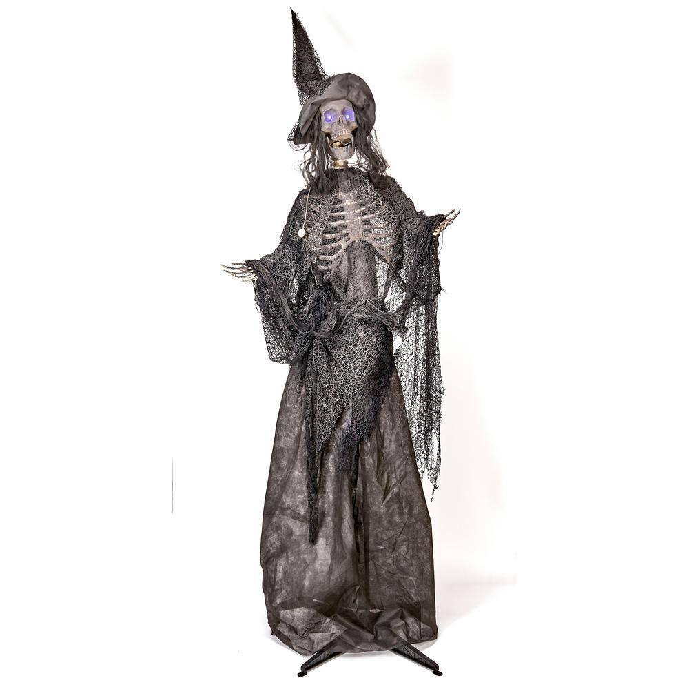 78 in. Life Size Standing Light Up and Talking Witch