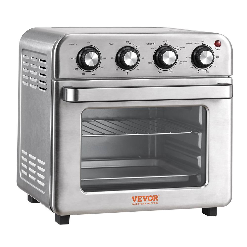 VEVOR 7-IN-1 Air Fryer Toaster Oven, 18L Convection Oven, 1700W Stainless Steel Toaster Ovens Countertop Combo