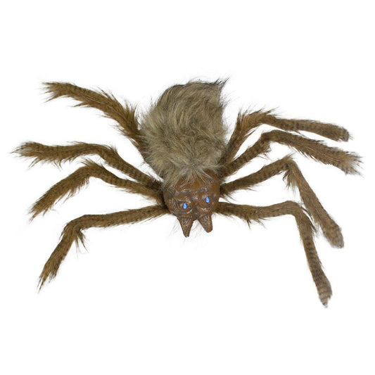 Northlight 24 in. Brown Floating Spider with LED Eyes Halloween Decoration