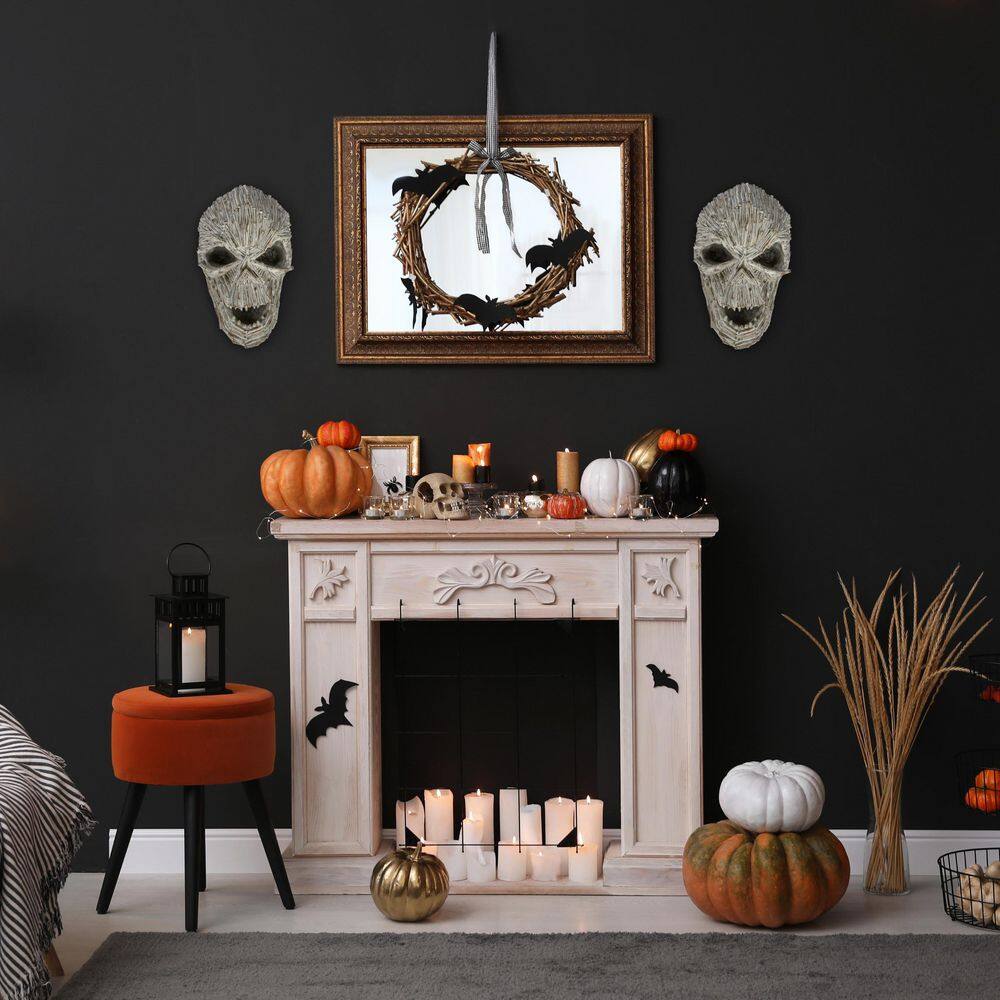 National Tree Company 15 in. Halloween Driftwood Ghost Face