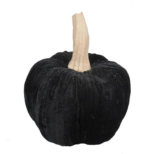 Seasonal Abode Inc Malika Black Velvet Pumpkin