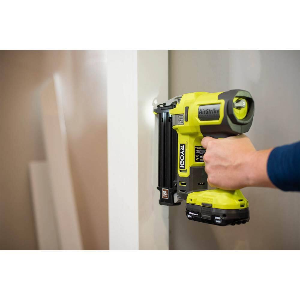 RYOBI ONE+ 18V 18-Gauge Cordless AirStrike Brad Nailer (Tool Only)