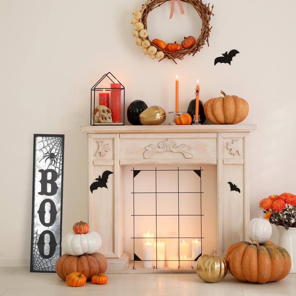 National Tree Company 42 in. Halloween BOO Metal Wall Art Decor Sign