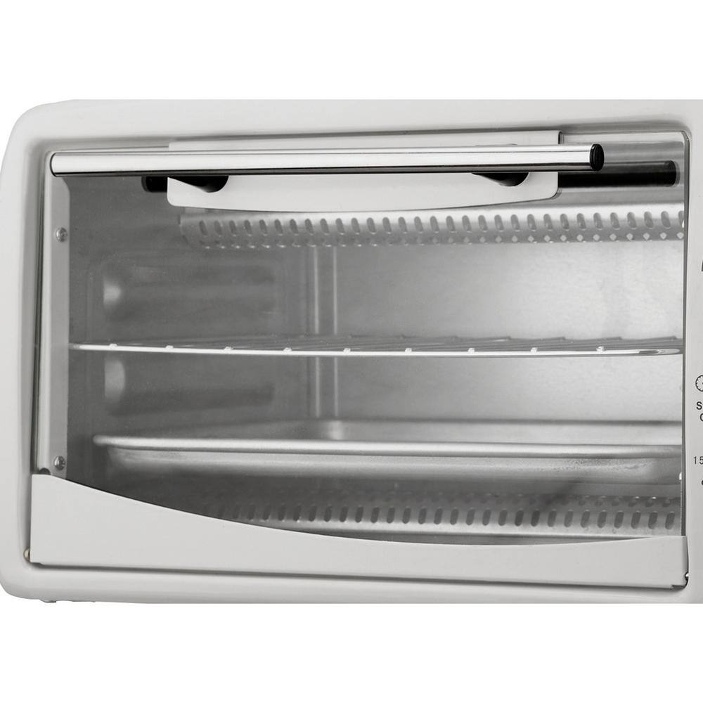 Brentwood Appliances 4-Slice White Toaster Oven