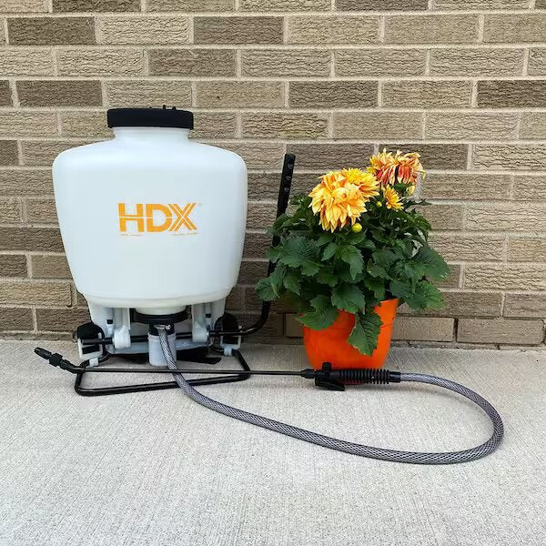 HDX  4 Gallon Manual Piston Pump Backpack Sprayer