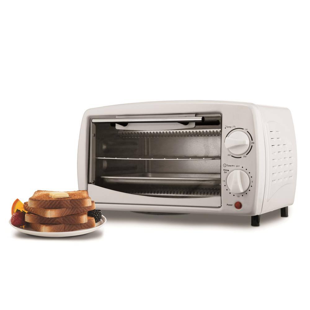 Brentwood Appliances 4-Slice White Toaster Oven