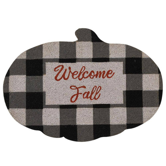 Park Designs Welcome Fall Plaid 32 in. x 23 in. Door Mat