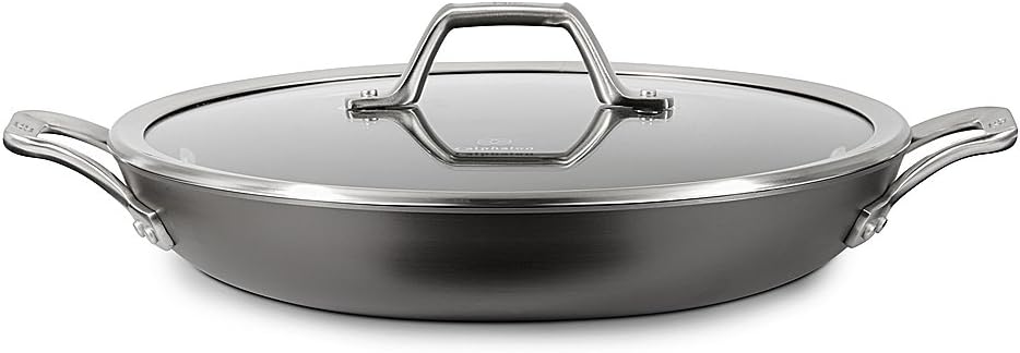 Calphalon Signature 3 qt. Hard-Anodized Aluminum Nonstick 12-Inch Everyday Saute Pan with Cover