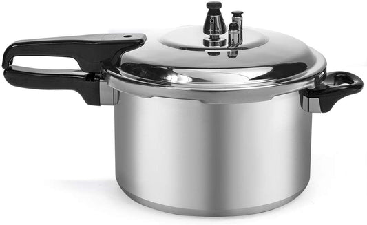 Barton 8 qt. Aluminum Stovetop Pressure Cooker Pot with Steam Release Valve