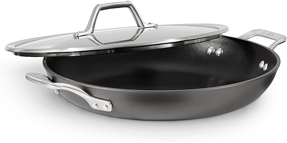 Calphalon Signature 3 qt. Hard-Anodized Aluminum Nonstick 12-Inch Everyday Saute Pan with Cover