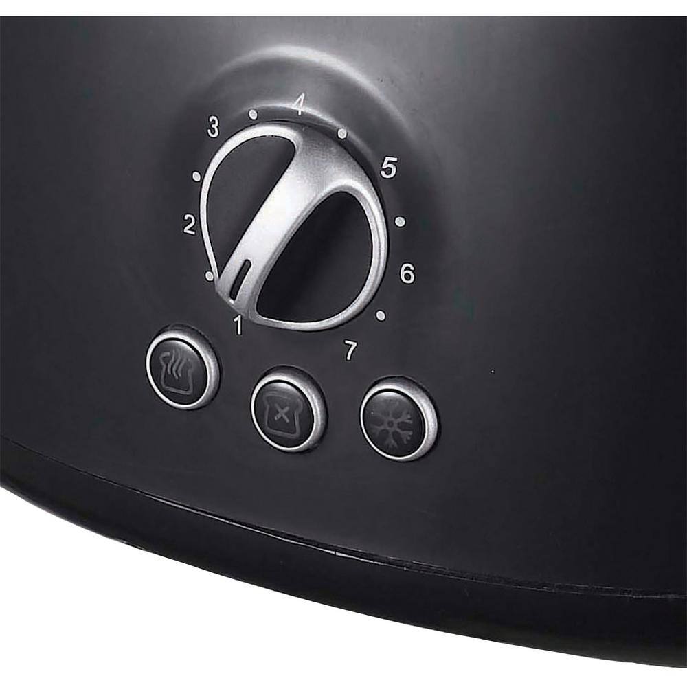 Brentwood Retro 2-Slice Black Extra-Wide Slot Toaster with Cool-Touch Exterior