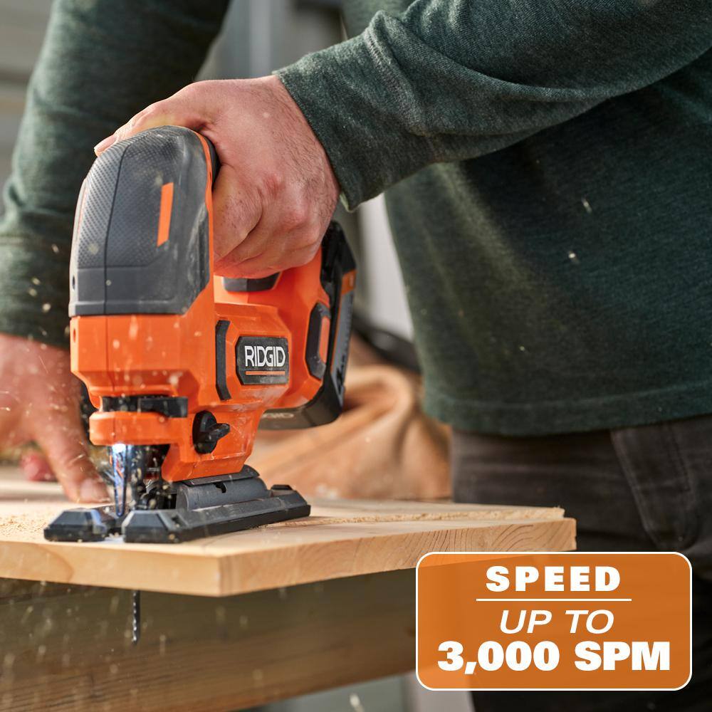 RIDGID 18V Cordless Jig Saw (Tool Only)