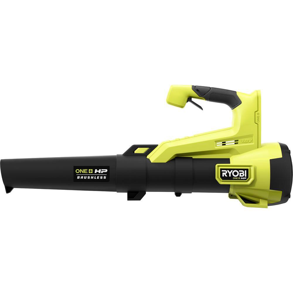 RYOBI ONE+ HP 18V Brushless 110 MPH 350 CFM Cordless Variable-Speed Jet Fan Leaf Blower (Tool Only)