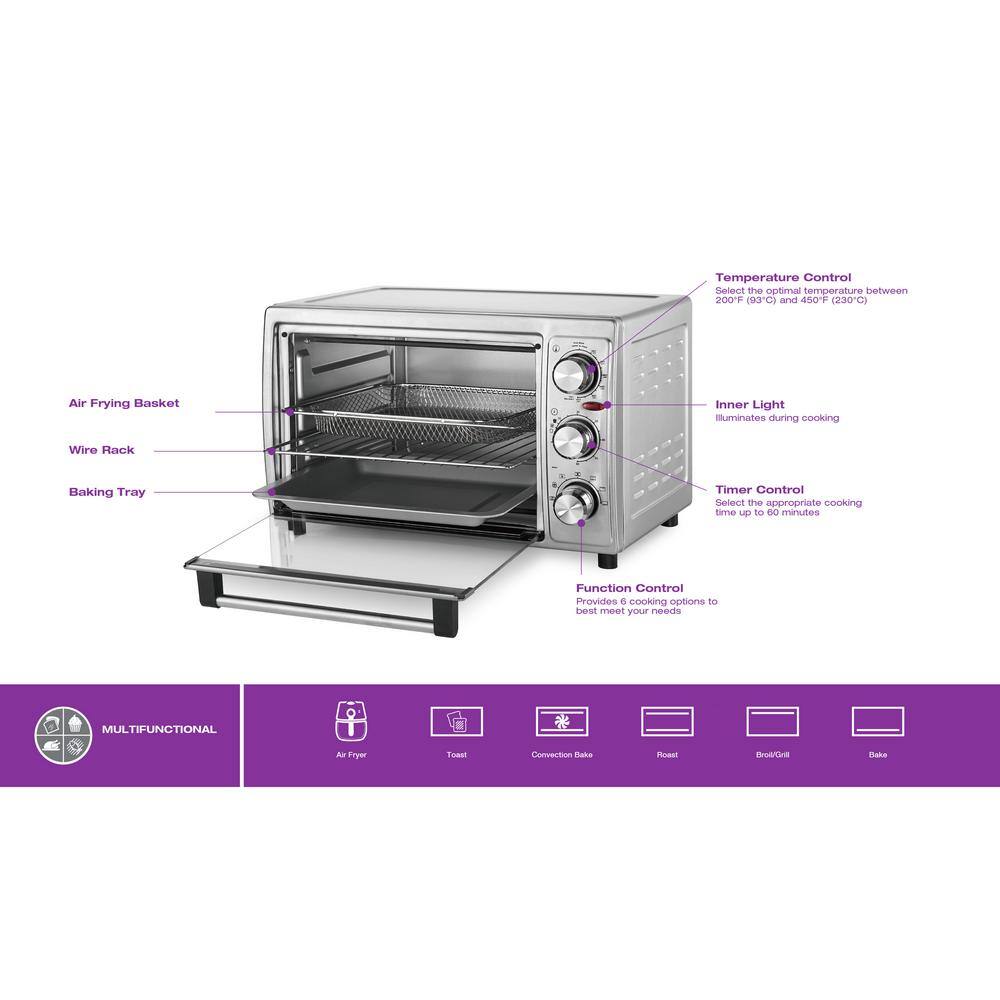 Salton Stainless Steel Air Fryer Toaster Oven