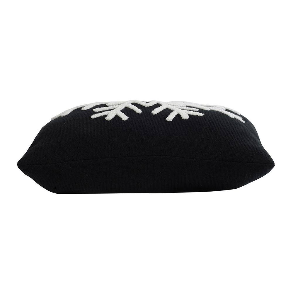 Akkira 5 in. Black Snowflake Pillow Halloween Classics