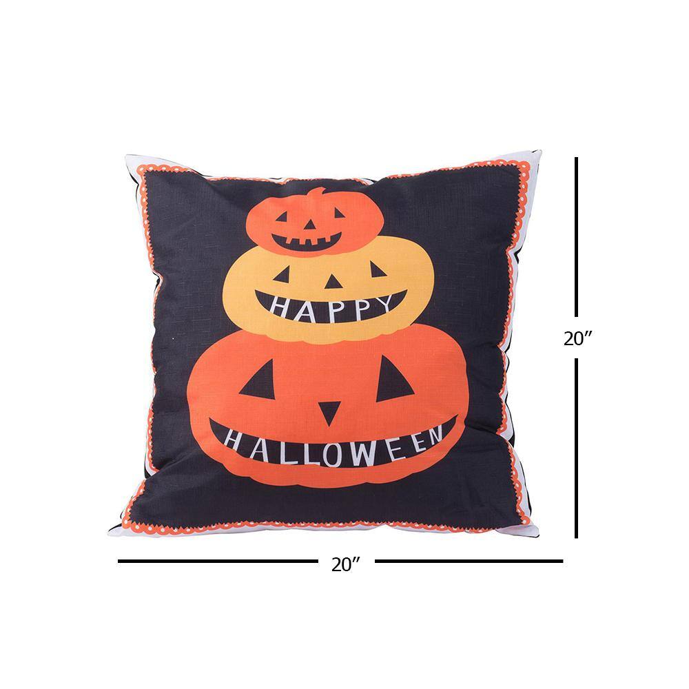 Ebillo Multi-Colored Halloween Pumpkin Pillow