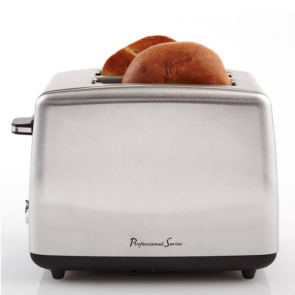 Continental Professional Series 2-Slice Stainless Steel Wide Slot Toaster